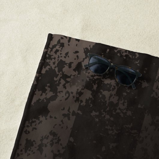 Steampunk gestreepte bruine achtergrond strandlaken (In situ)