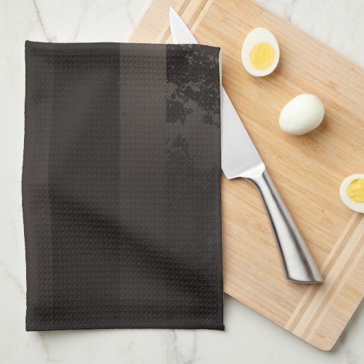 Steampunk gestreepte bruine achtergrond theedoek (Quarter Fold)