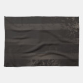 Steampunk gestreepte bruine achtergrond theedoek (Horizontaal)