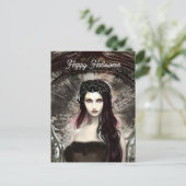 Steampunk Gevallen Engel | Donkere kunst Briefkaart (Staand voorkant)