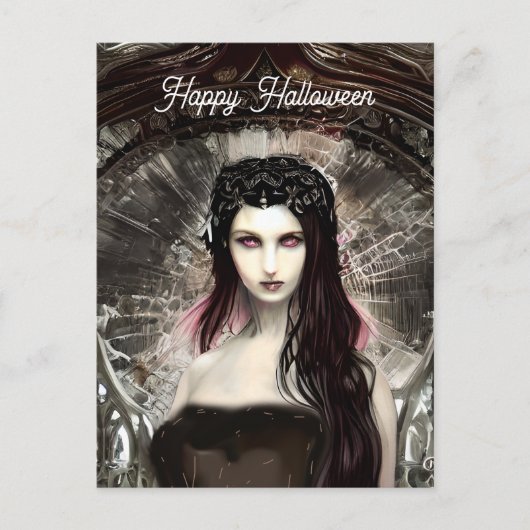 Steampunk Gevallen Engel | Donkere kunst Briefkaart (Voorkant)