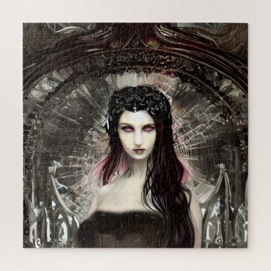 Steampunk Gevallen Engel | Donkere kunst Legpuzzel (Verticaal)