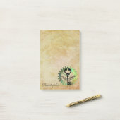 Steampunk gevleugelde sleutel en Cog Wheel Post-it Post-it® Notes (Op bureau)