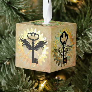 Steampunk gevleugelde sleutel & tandwiel Design Decoratie