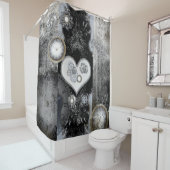 Steampunk, geweldig hart douchegordijn (In situ)