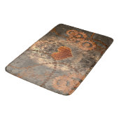 Steampunk, geweldig hart gemaakt van roestvrij met badmat (Gekanteld)