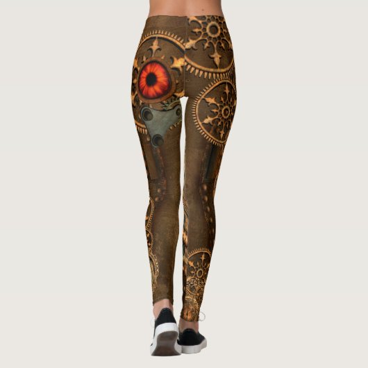 Steampunk, geweldig klokwerk leggings (Achterkant)
