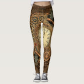 Steampunk, geweldig klokwerk leggings (Voorkant)