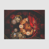 Steampunk, geweldig klokwerk tissuepapier (Voorkant)