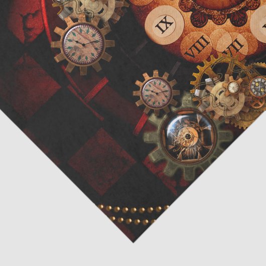 Steampunk, geweldig klokwerk tissuepapier (Detail)