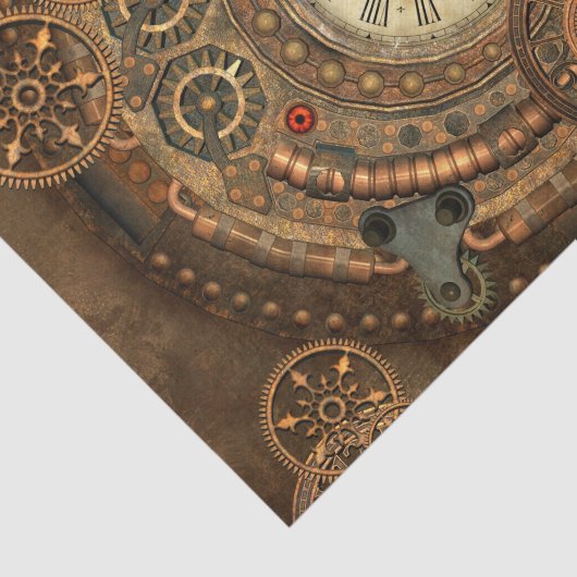 Steampunk, geweldig klokwerk tissuepapier (Detail)