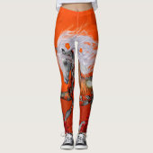 Steampunk, geweldig wild steampunk paard leggings (Voorkant)