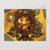 Steampunk, geweldige klok briefkaart (Voorkant)