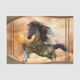 Steampunk, geweldige steampunk-paard tissuepapier