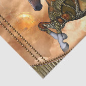 Steampunk, geweldige steampunk-paard tissuepapier (Detail)