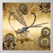 Steampunk, geweldige stoomlibellen poster (Voorkant)