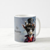 Steampunk Giraffe  Cup Sip Happens Koffiemok (Voorkant rechts)