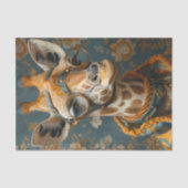 Steampunk Giraffe Tissuepapier (Voorkant)