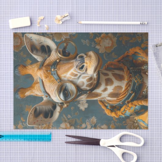 Steampunk Giraffe Tissuepapier (Craft)