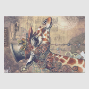 Steampunk Giraffe Tissuepapier