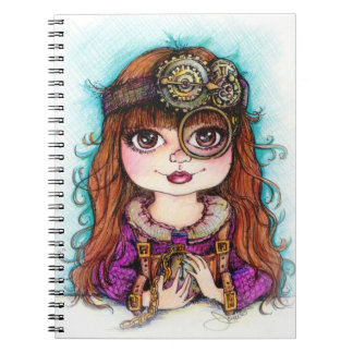 Steampunk Girl-laptop Notitieboek