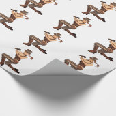 Steampunk Girl met Pistool Cadeaupapier (Hoek)