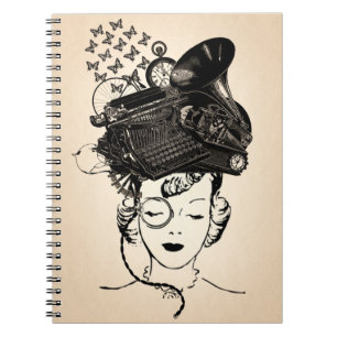 Steampunk Girl Notitieboek