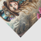 Steampunk Girl Tissue Paper Tissuepapier (Detail)
