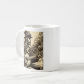 Steampunk Gitaar Man Koffiemok (Voorkant links)