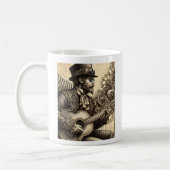 Steampunk Gitaar Man Koffiemok (Links)