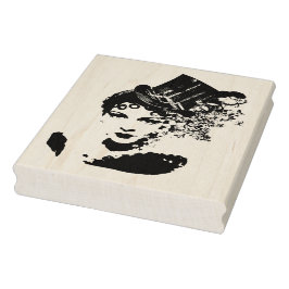 Steampunk Glamour Lady Rubberstempel