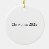 Steampunk Glow Santa Claus Keramisch Ornament (Achterkant)