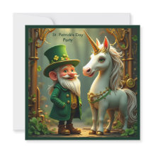Steampunk Gnome-Leprechaun Unicorn St Patricks Day
