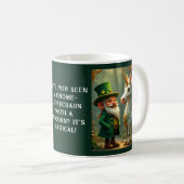 Steampunk Gnome-Leprechaun Unicorn St Patricks Day Koffiemok (Voorkant rechts)