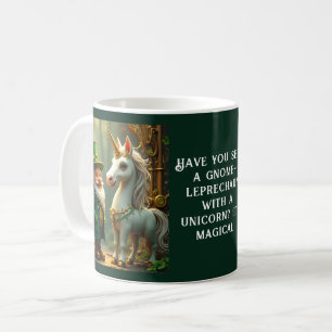 Steampunk Gnome-Leprechaun Unicorn St Patricks Day Koffiemok