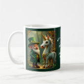 Steampunk Gnome-Leprechaun Unicorn St Patricks Day Koffiemok (Links)
