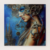 Steampunk Goddess Puzzel (Verticaal)