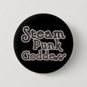 Steampunk Goddess Ronde Button 5,7 Cm (Voorkant)