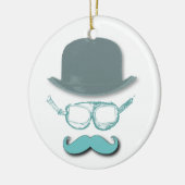 Steampunk Goggles, Petten en Mustaches Keramisch Ornament (Links)