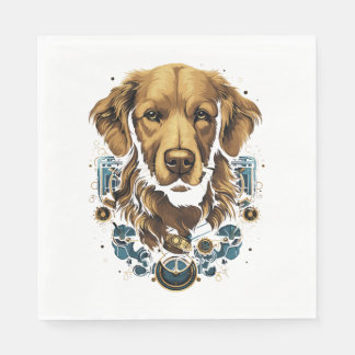 Steampunk Golden Retriever Dog Classic T-shirt Servet