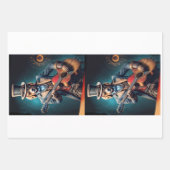 Steampunk Golden Retriever & guitar - Decoupage  Inpakpapier Vel (Voorkant 3)