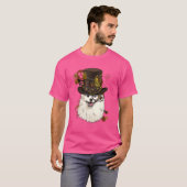 Steampunk Gothic Amerikaanse Eskimo Hond Dier Gezi T-shirt (Voorkant volledig)