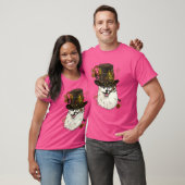 Steampunk Gothic Amerikaanse Eskimo Hond Dier Gezi T-shirt (Unisex)