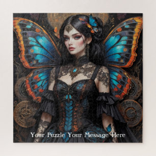 Steampunk Gothic Butterfly Girl Legpuzzel