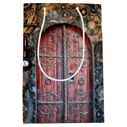 Steampunk Gothic-deur Medium Cadeauzakje (Voorkant)