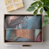 Steampunk Gothic Gargoyle Roze Vlindervleugels Tissuepapier (Geschenk)