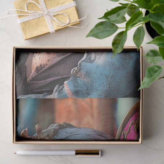 Steampunk Gothic Gargoyle Roze Vlindervleugels Tissuepapier (Geschenk)