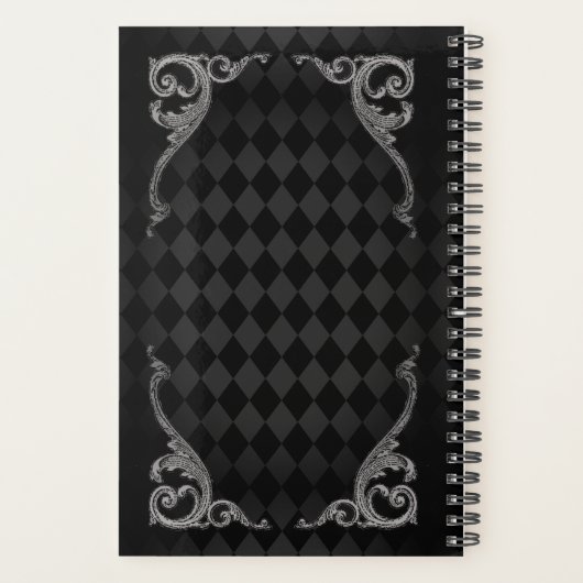 Steampunk Gothic gepersonaliseerd Planner (Achterkant)