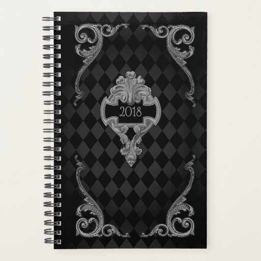 Steampunk Gothic gepersonaliseerd Planner (Voorkant)