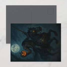 Steampunk Gothic Horror Headless Horseman Briefkaart